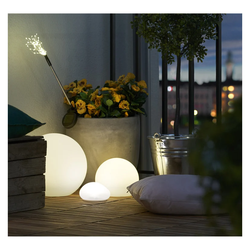 Solcellekule LED Ø30 cm