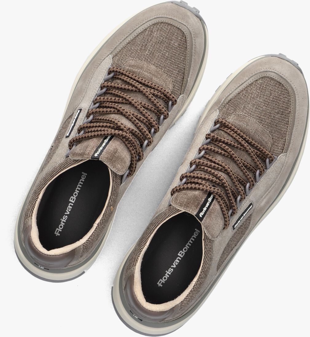 taupe floris van bommel lage sneakers sfm-10248 de gripper