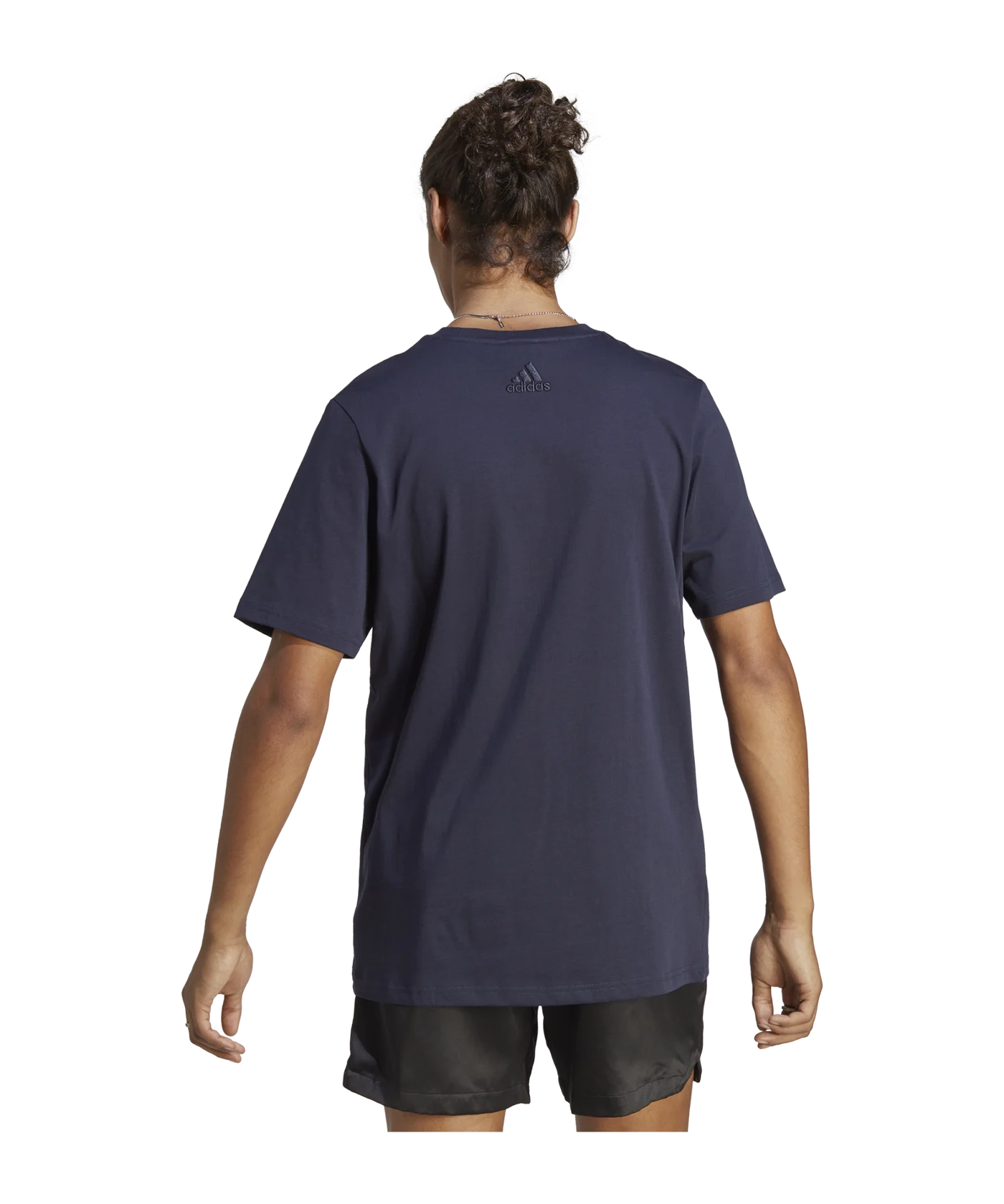 adidas Essentials Single Jersey Big Logo Tee Blue