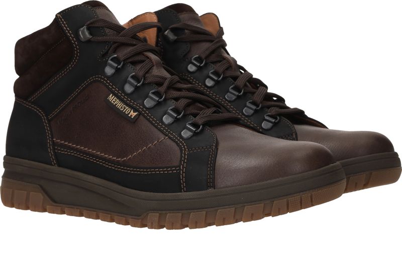 Mephisto Pitt Veterschoenen Bruin Heren