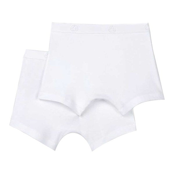 Hvid Boxers 2-pak - Petit Bateau → Luksusbaby.dk