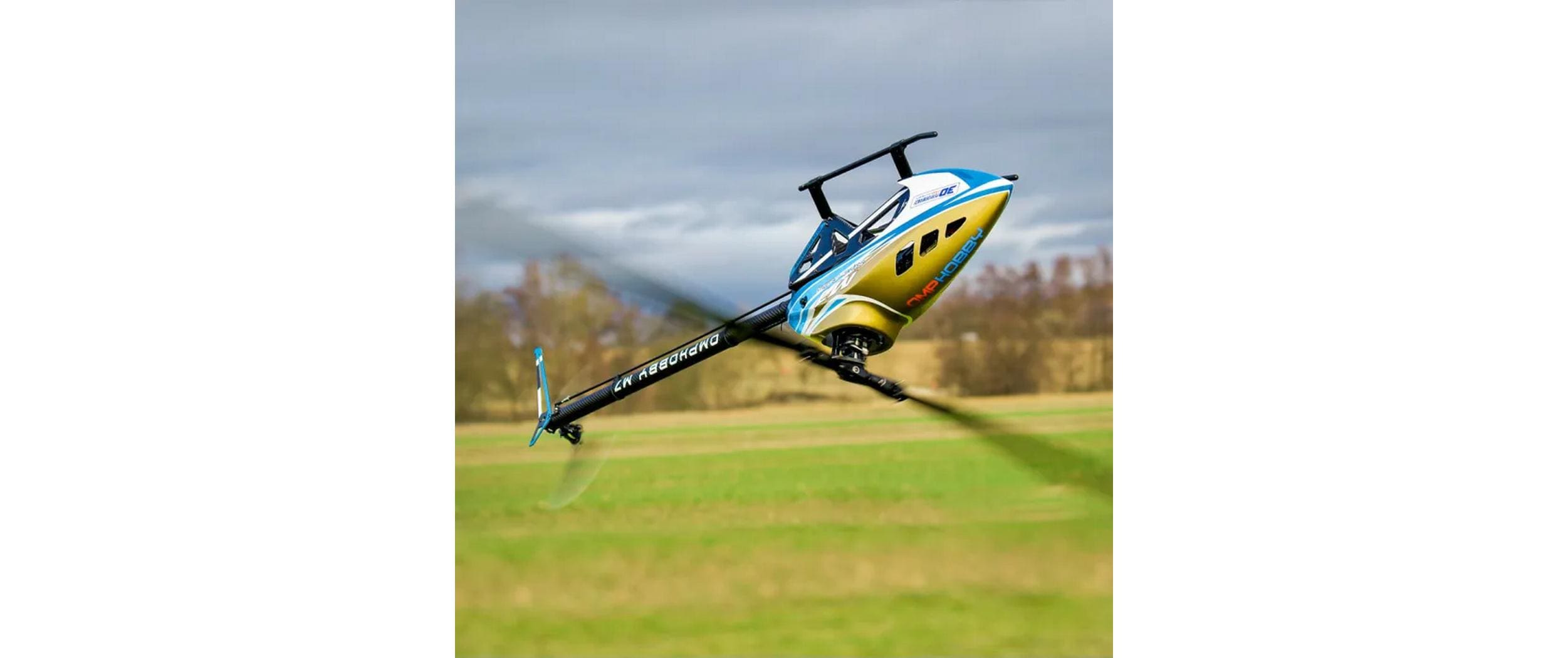 Helikopter M7 Topaz Gold Bausatz und Rotorblätter<br>M7 vielseitiger Modellheli