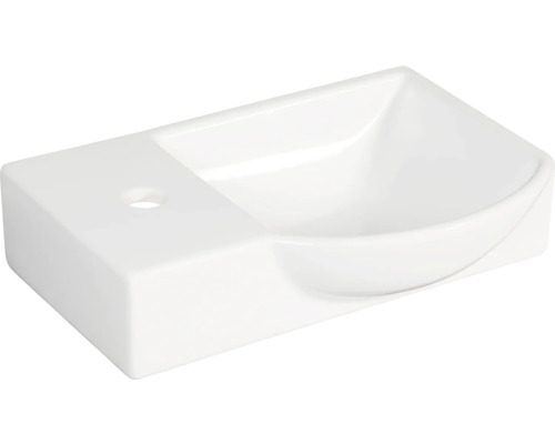 form & style FELINA wastafel rechts, 45 cm, keramiek, wit, zonder kraan