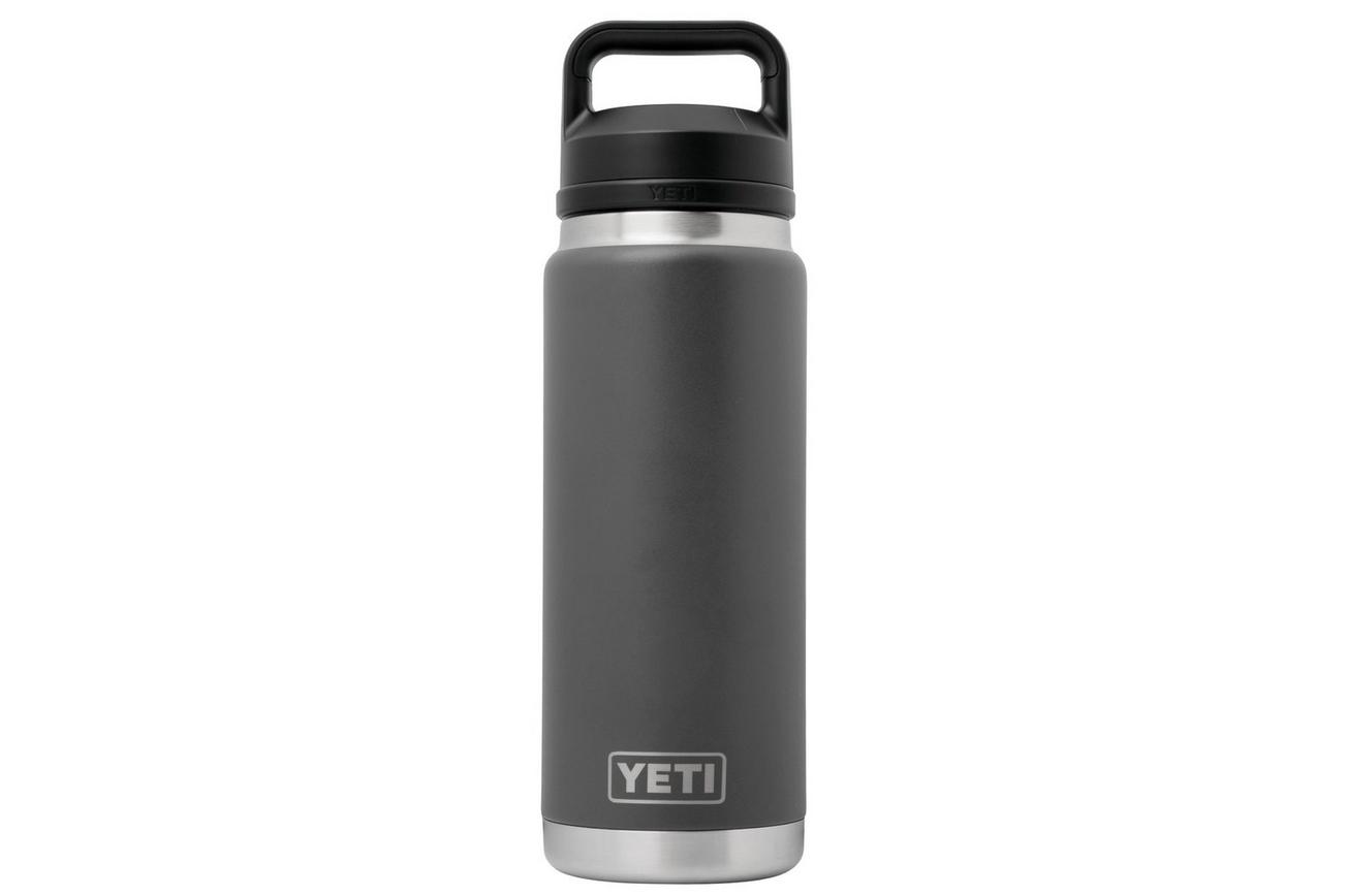 Yeti Rambler Bottle 26oz Chug Cap, Charcoal Grey, thermosfles met drinkdop, 769 ml