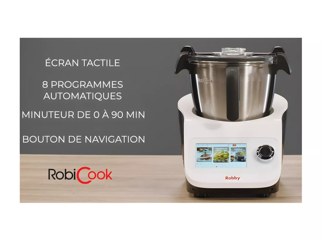 Robby Robot cuiseur multifonctions avec balance intégrée et écran tactile - robicook