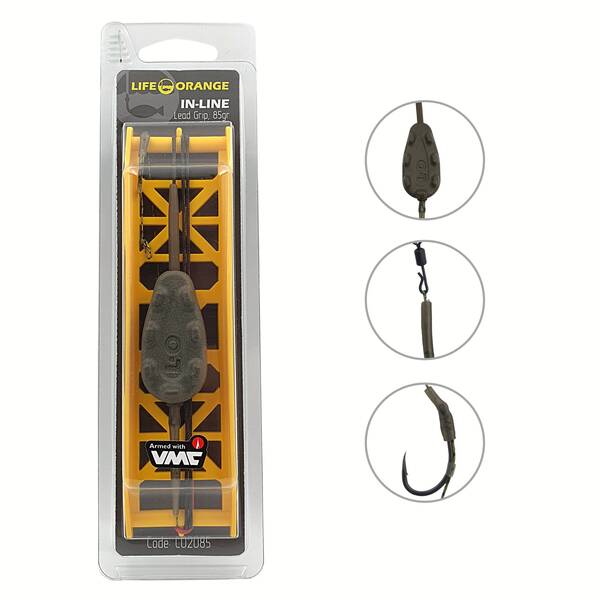 Bas de ligne carpe Life Orange Inline Grip