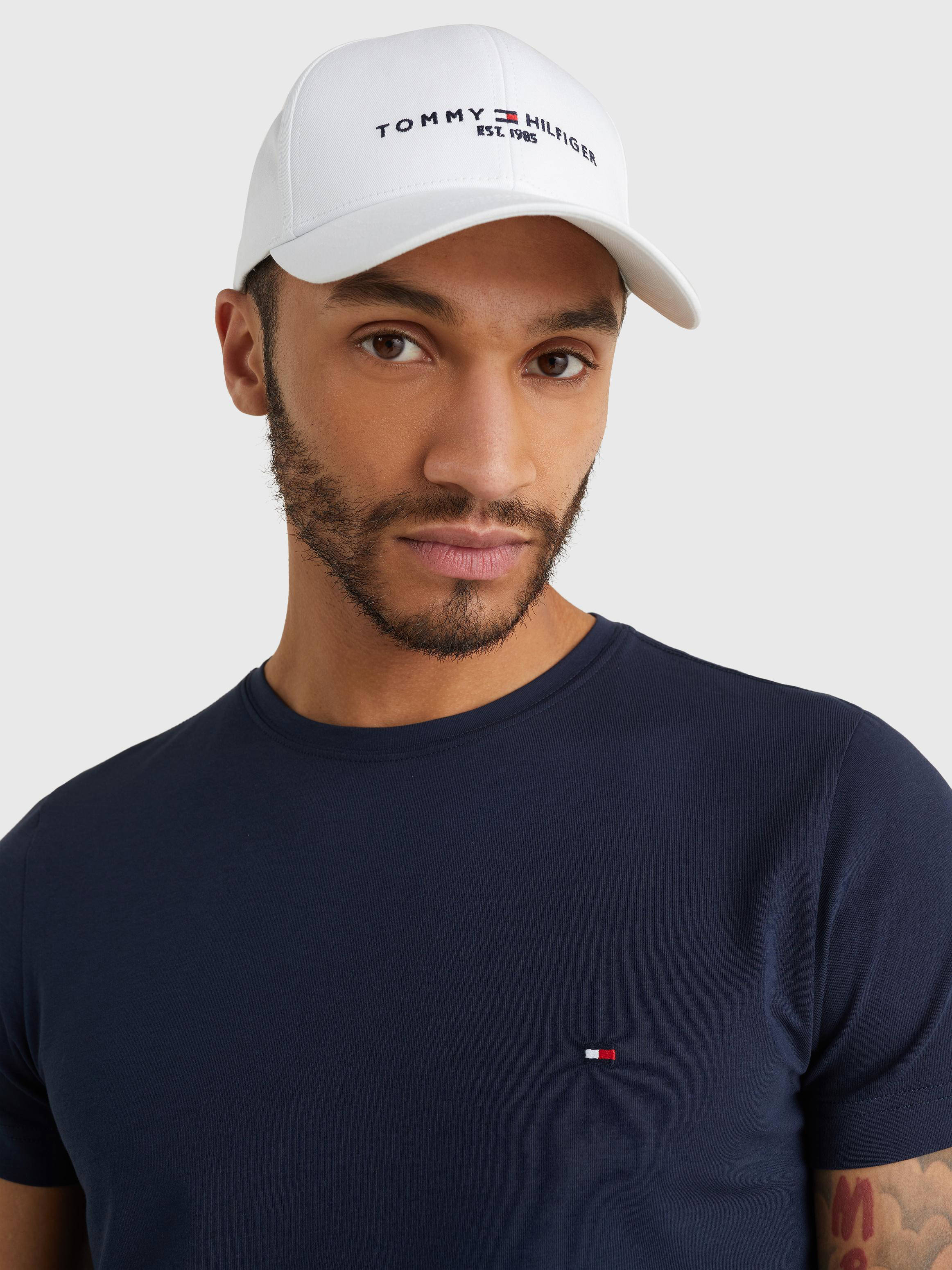 Tommy Hilfiger pet met logo wit