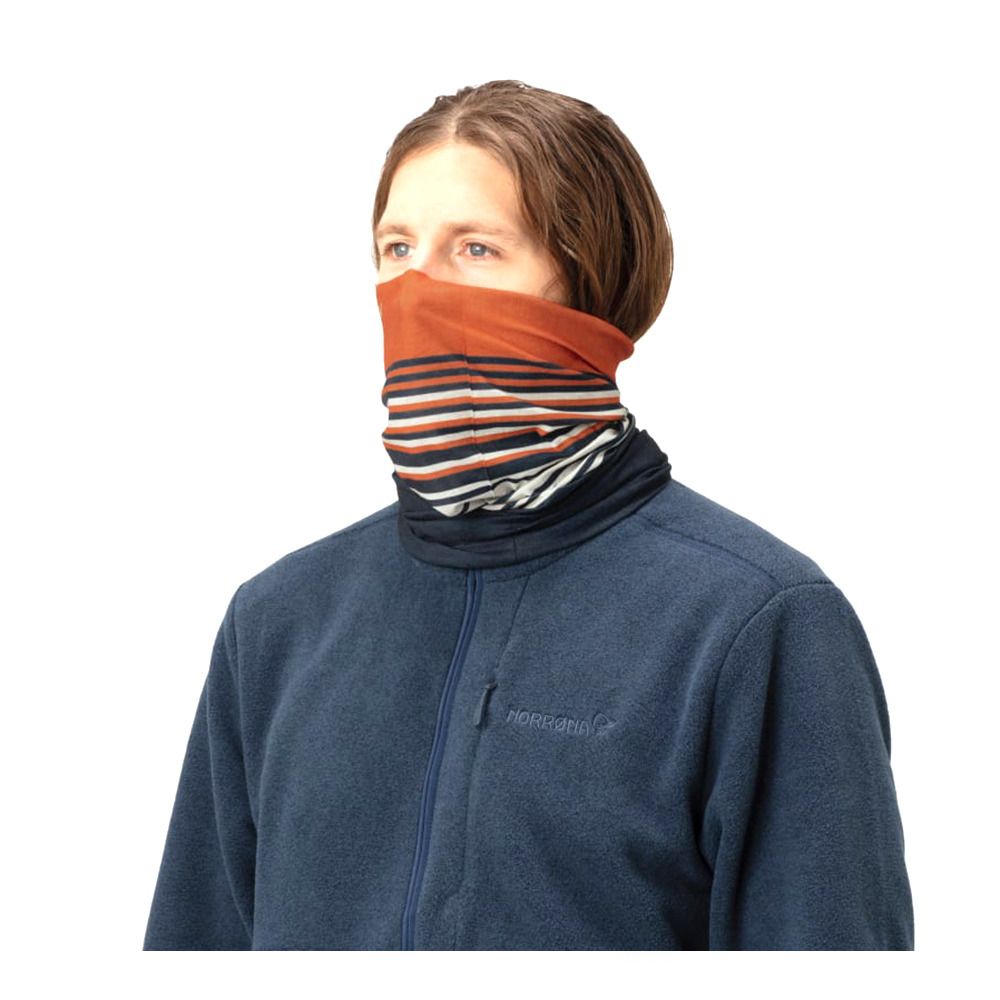 Norrona/29 MICROFIBER - Tour de cou orange popsicle/indigo night