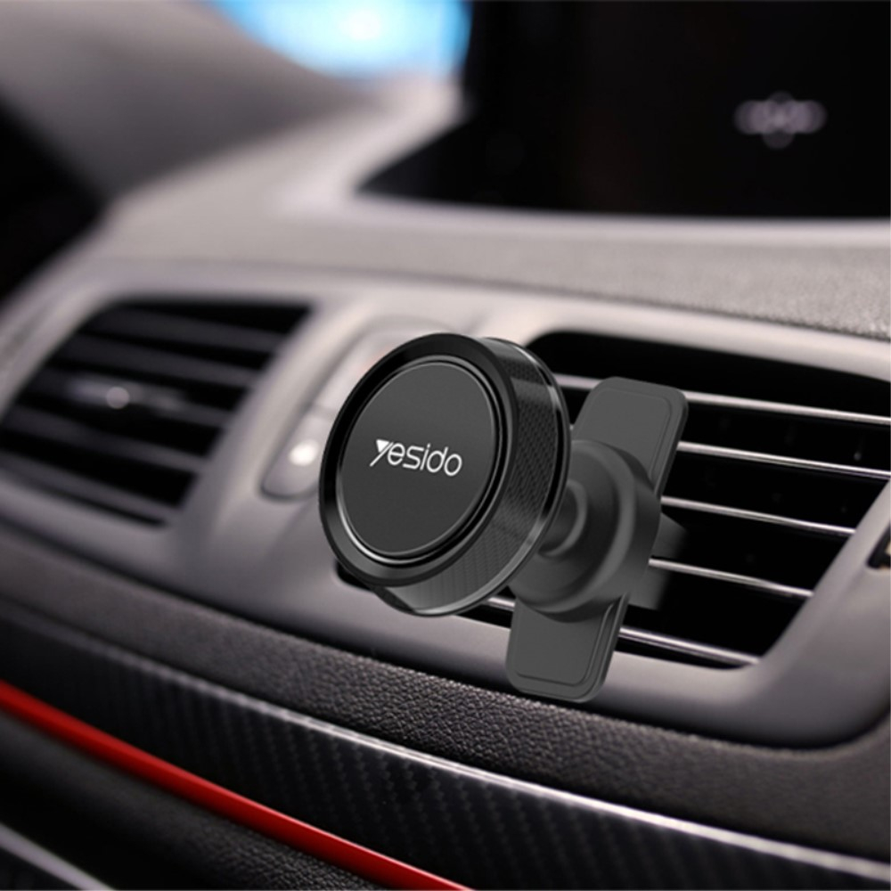 Universal Magnetische Auto KFZ Smartphone Halterung für Air Frame Lüftungsgitter - Schwarz