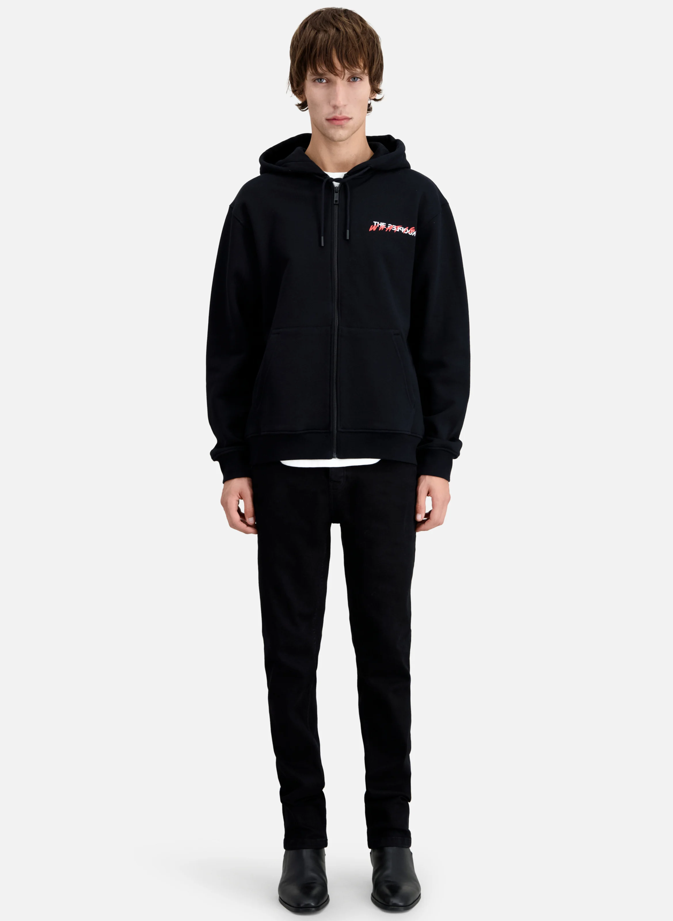 Sweat à capuche en coton | Noir