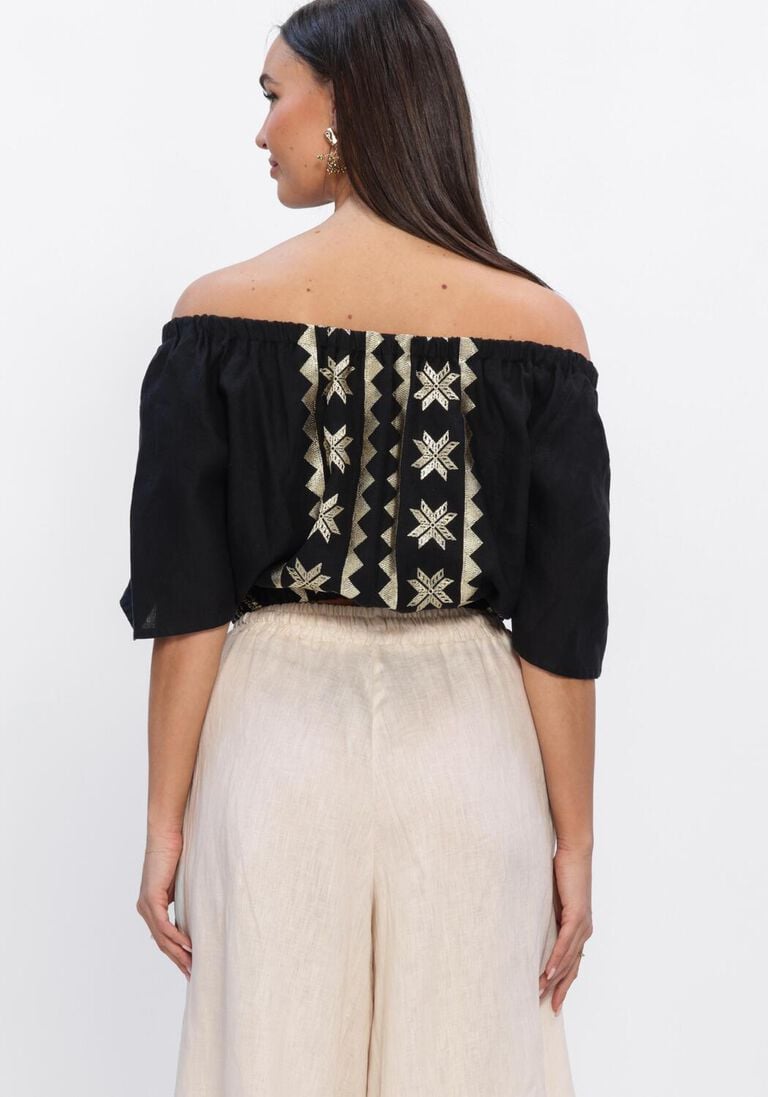 zwarte greek archaic kori tops & t-shirts s26k-2144037