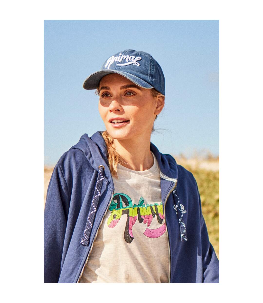 Animal - Casquette SOPHIA - Femme (Bleu marine / Blanc) - UTMW728