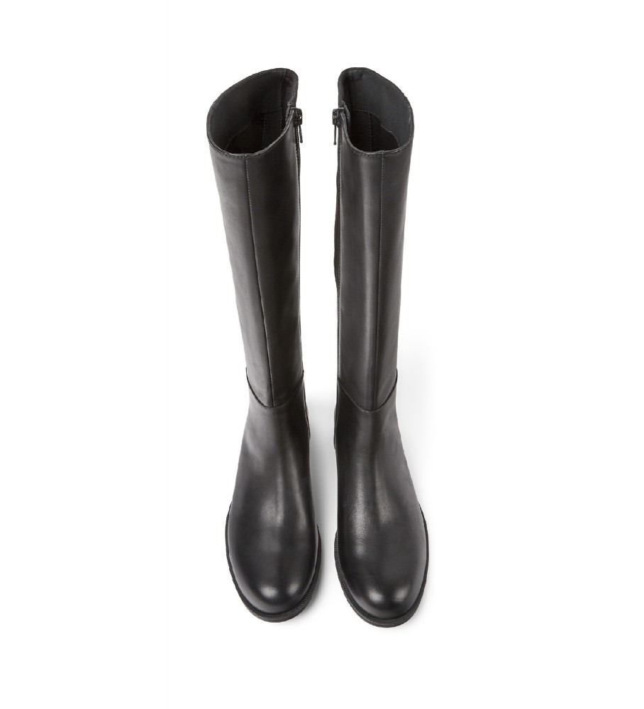 Botas de couro preto Camper