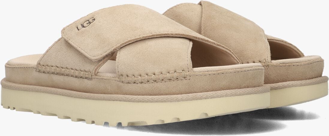 UGG beige ugg slippers w goldenstar cross slide