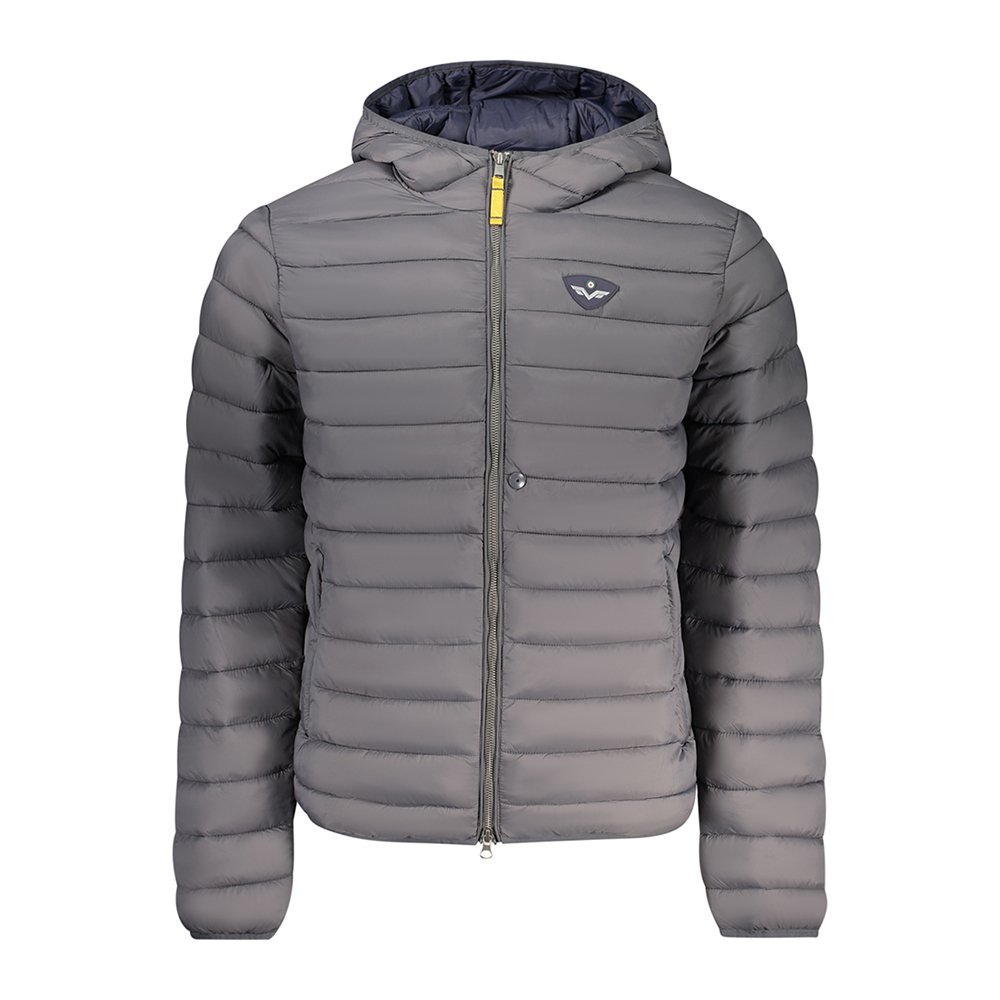 Gray Hooded Jacket Men