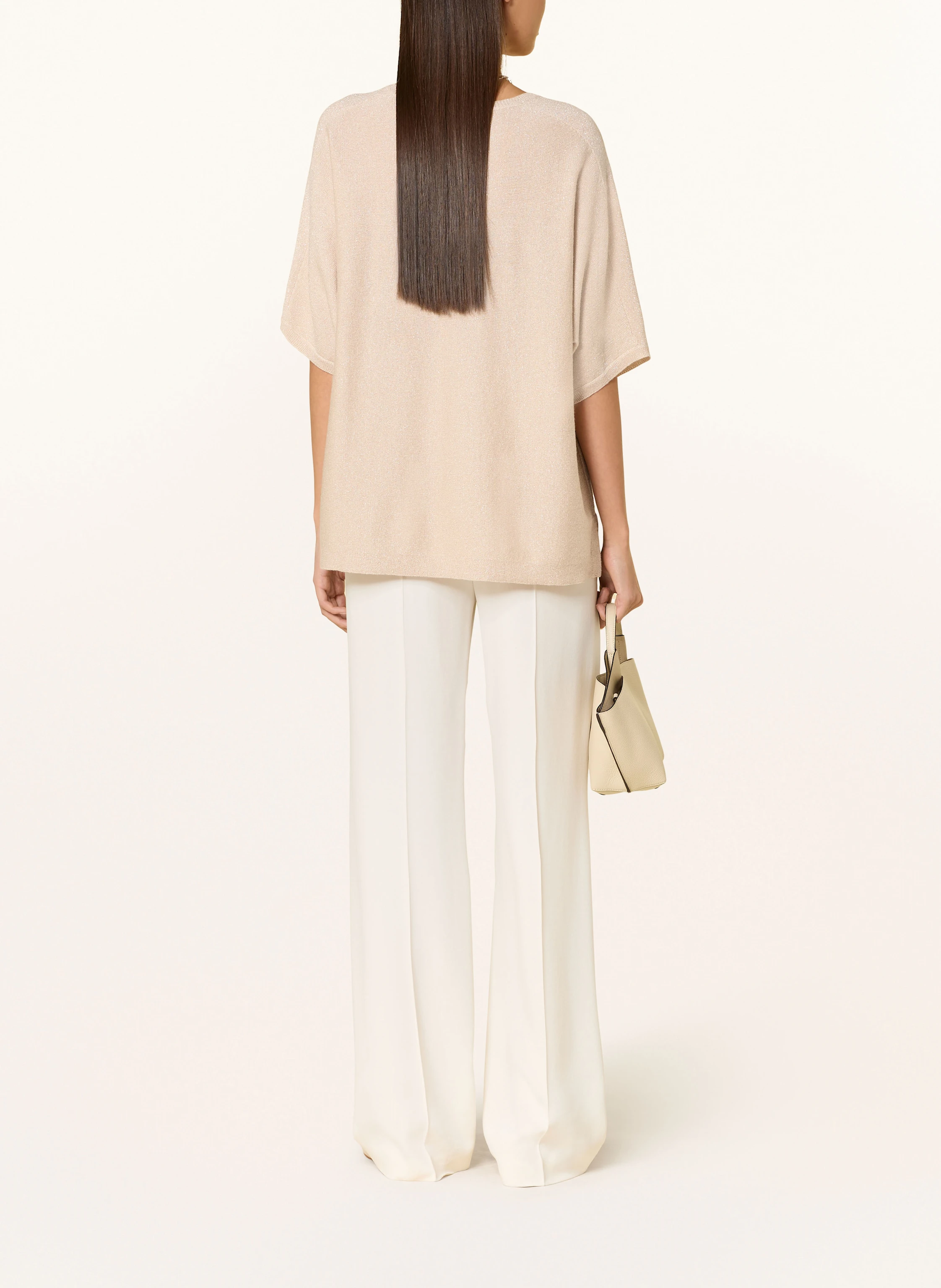 FTC CASHMERE Strickshirt mit Glitzergarn