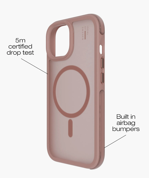 iPhone 16e / 15 MagSafe Silikon Hülle Case Recycled (IDBPCMS-I2361-408) - Blush Pink