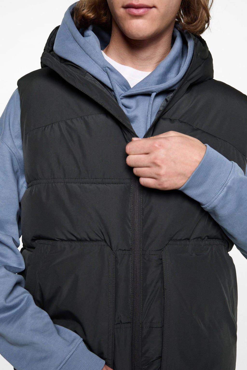 MANGO TEEN bodywarmer antraciet