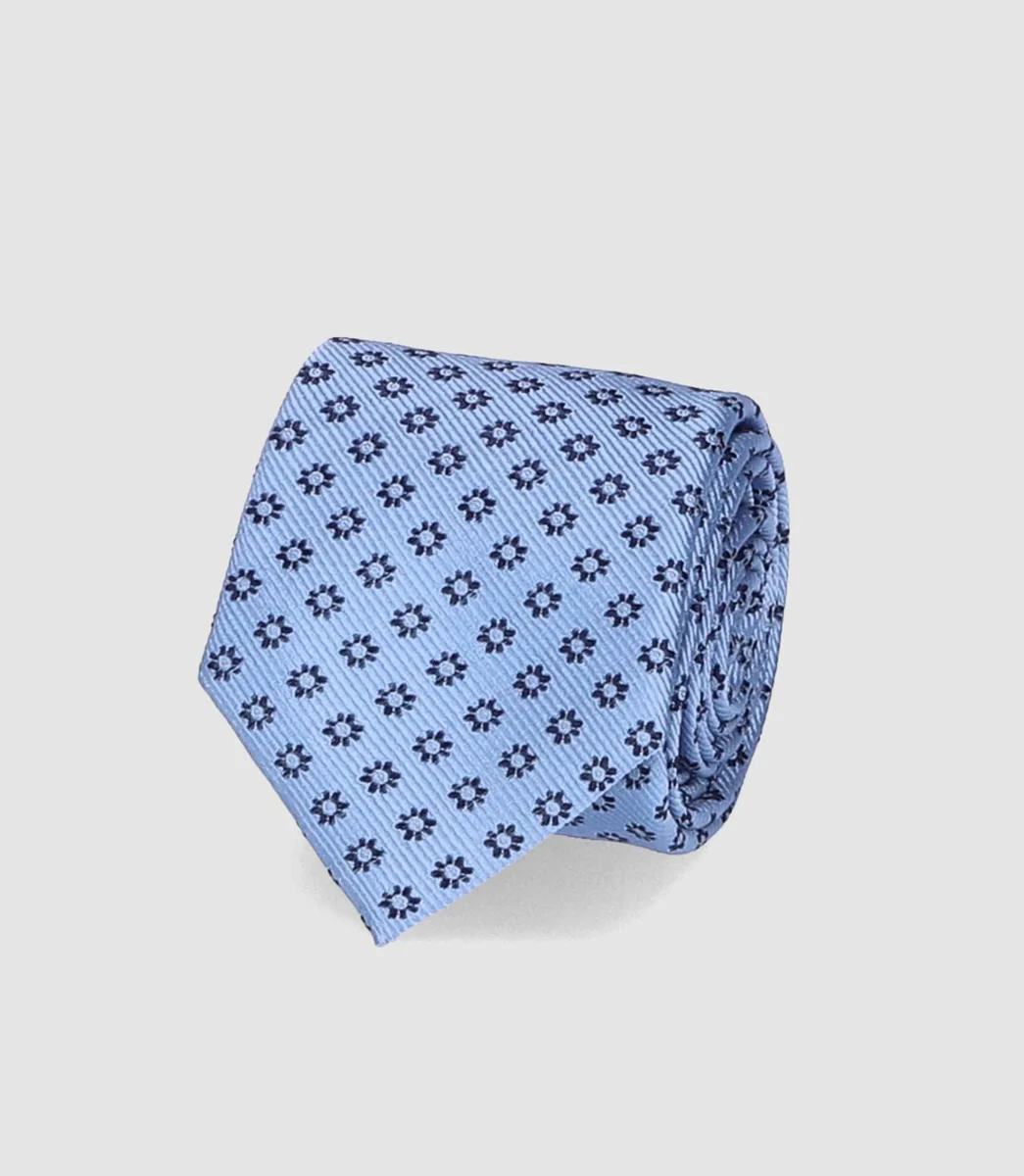 Cravate basique 7cm bleu ciel THIBALT