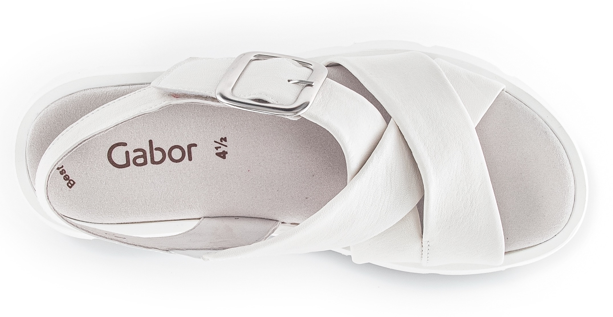 Gabor Keilsandalette  , Sommerschuh, Sandale, Keilabsatz, mit Kreuzbandage
