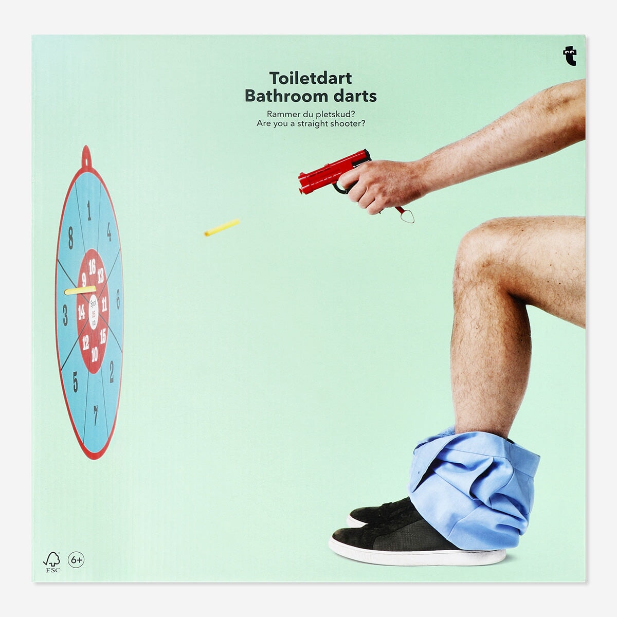Dartspil på badeværelset