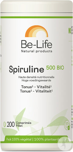 Be-Life Spiruline 500 Bio 200 Comprimés