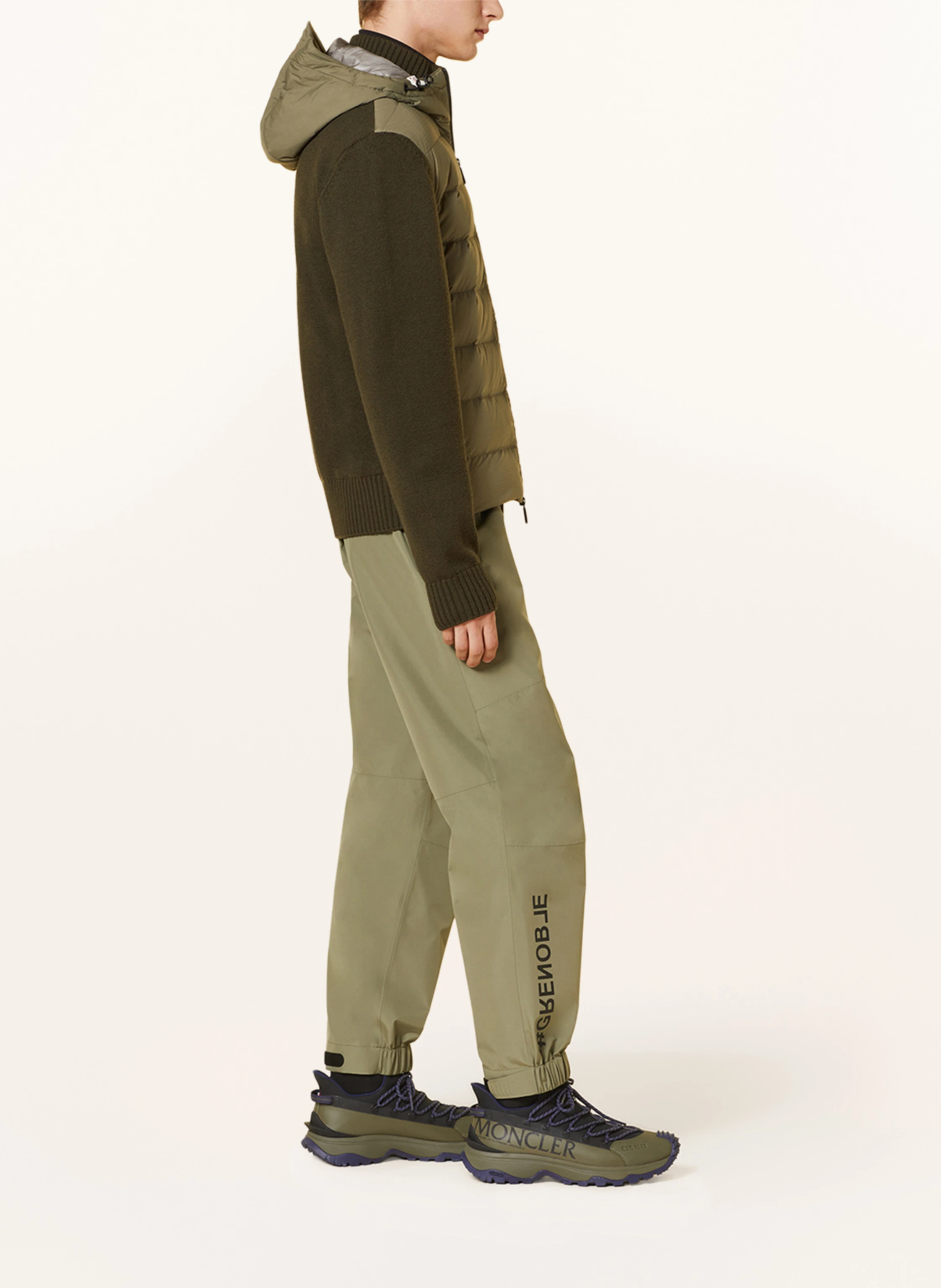 MONCLER GRENOBLE Daunenjacke im Materialmix