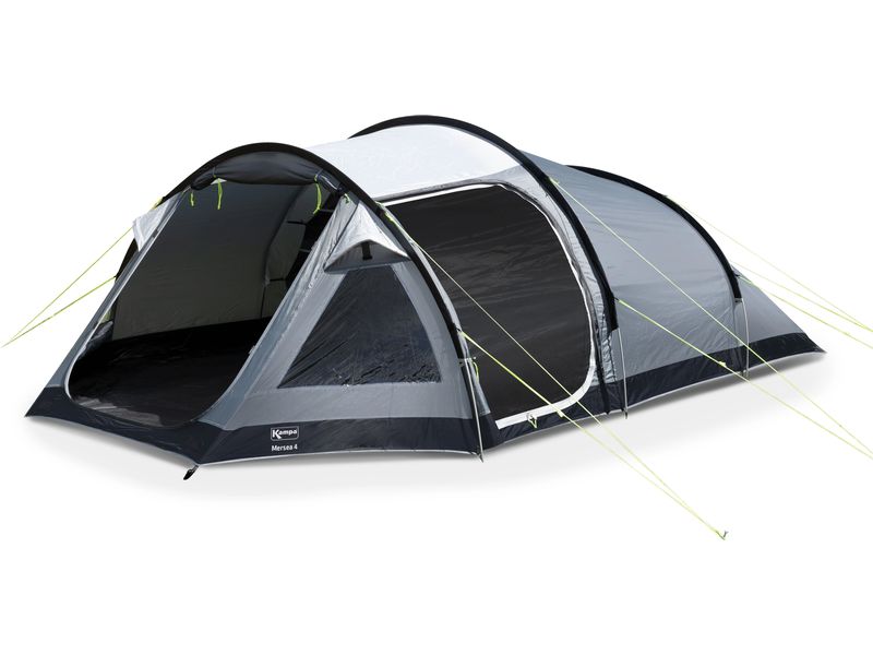 KAMPA Tunnelzelt Mersea 4 Campingzelt mit Stangen für 4 Personen