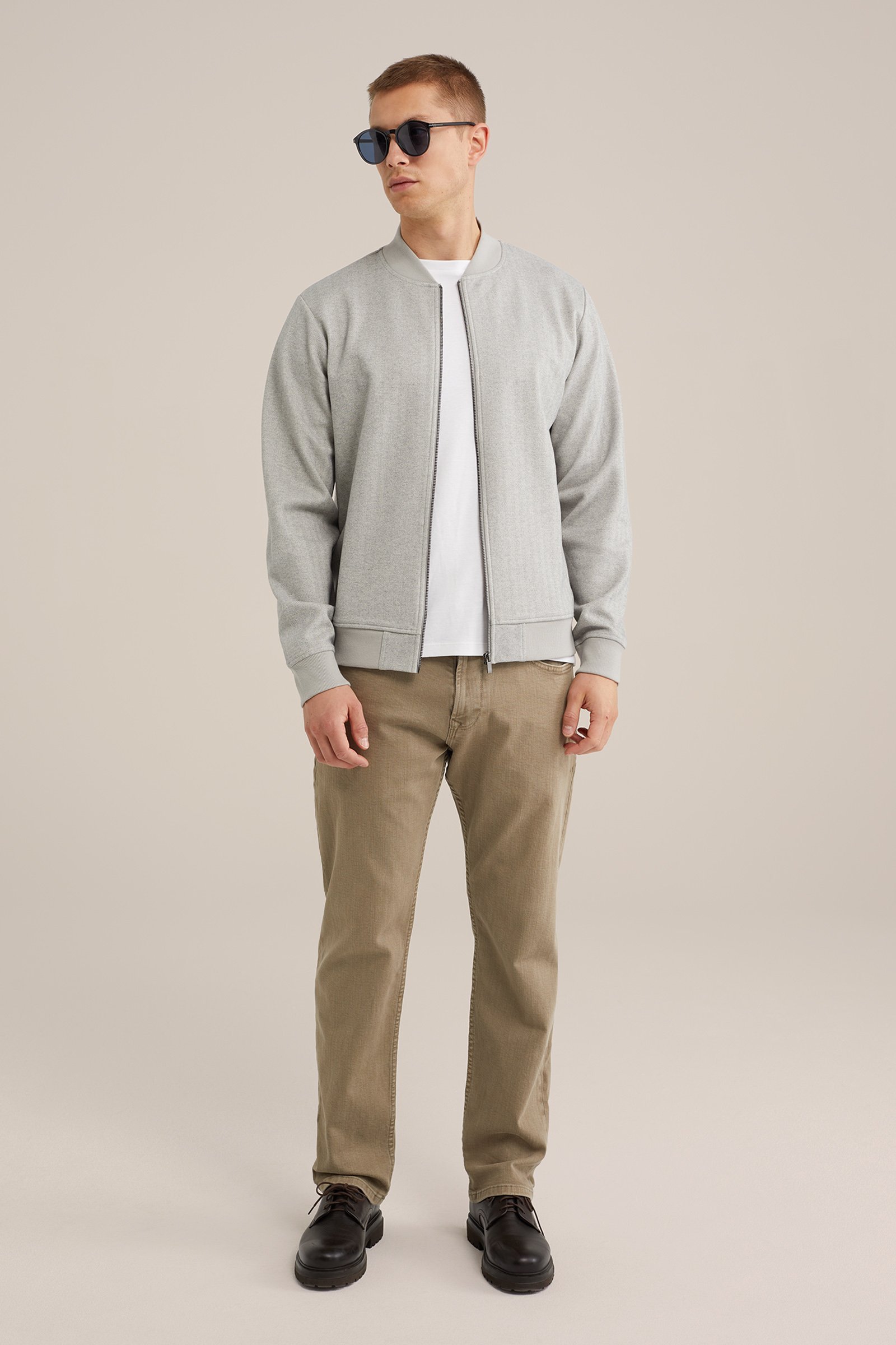 bomber vest WE Fashion Lichtgrijs