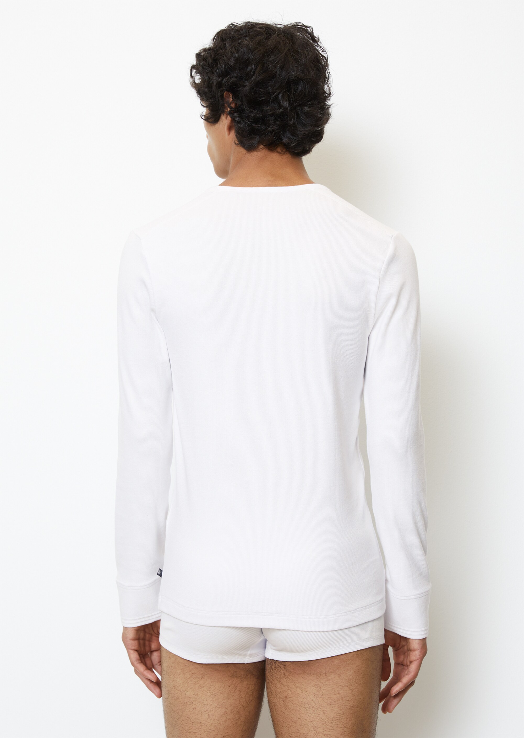 Feinripp-Longsleeve aus Bio-Baumoll-Mix