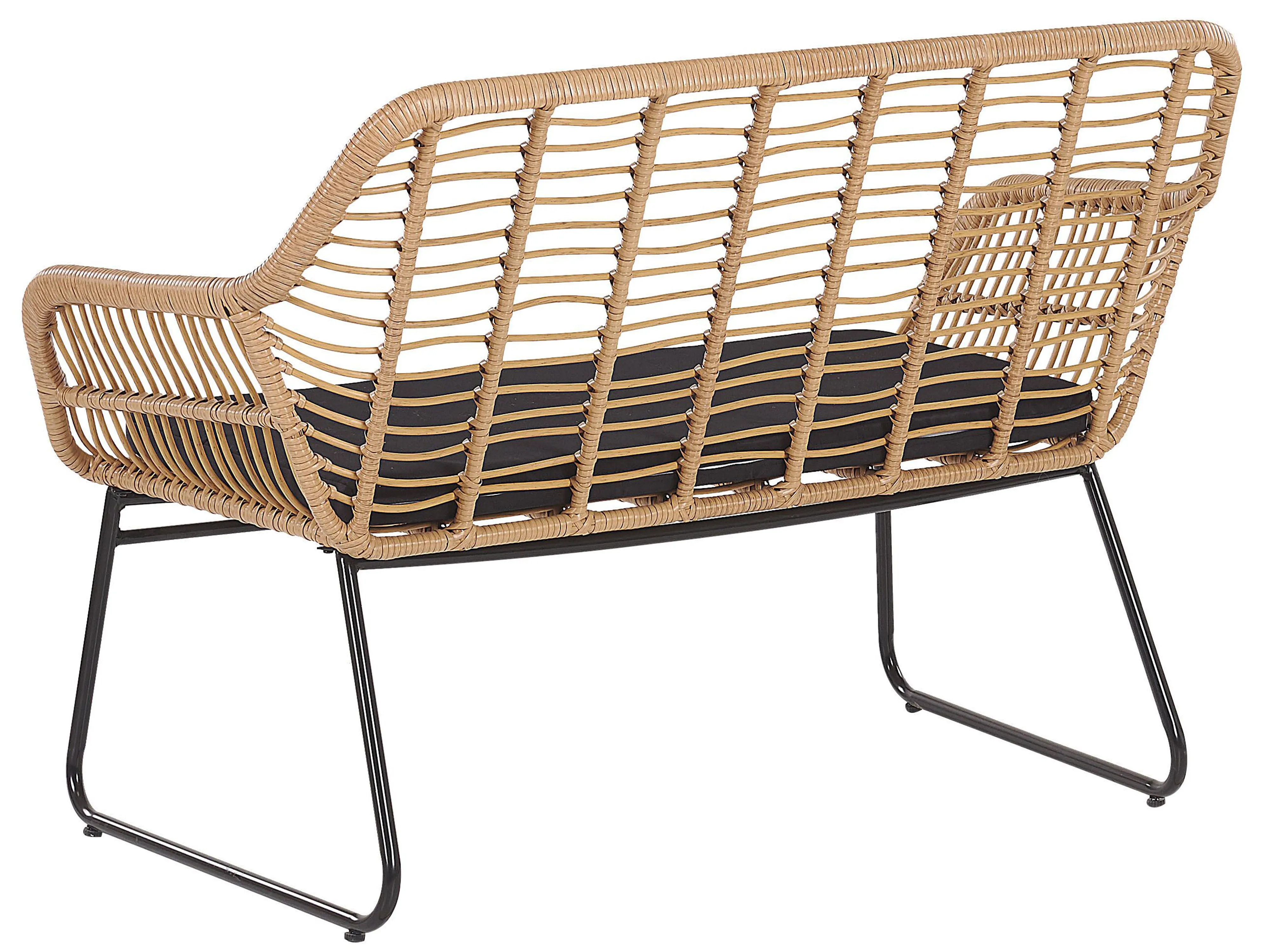 Loungeset met tafel 4-zits MINORI PE rotan Beige