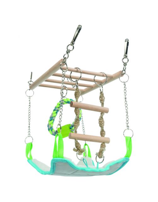 Trixie Hangbrug Met Hangmat - Speelgoed - 17x22x15 cm