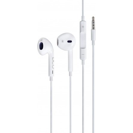 DCU Tecnologic 34151000 écouteurs filaire - Jack - Blanc