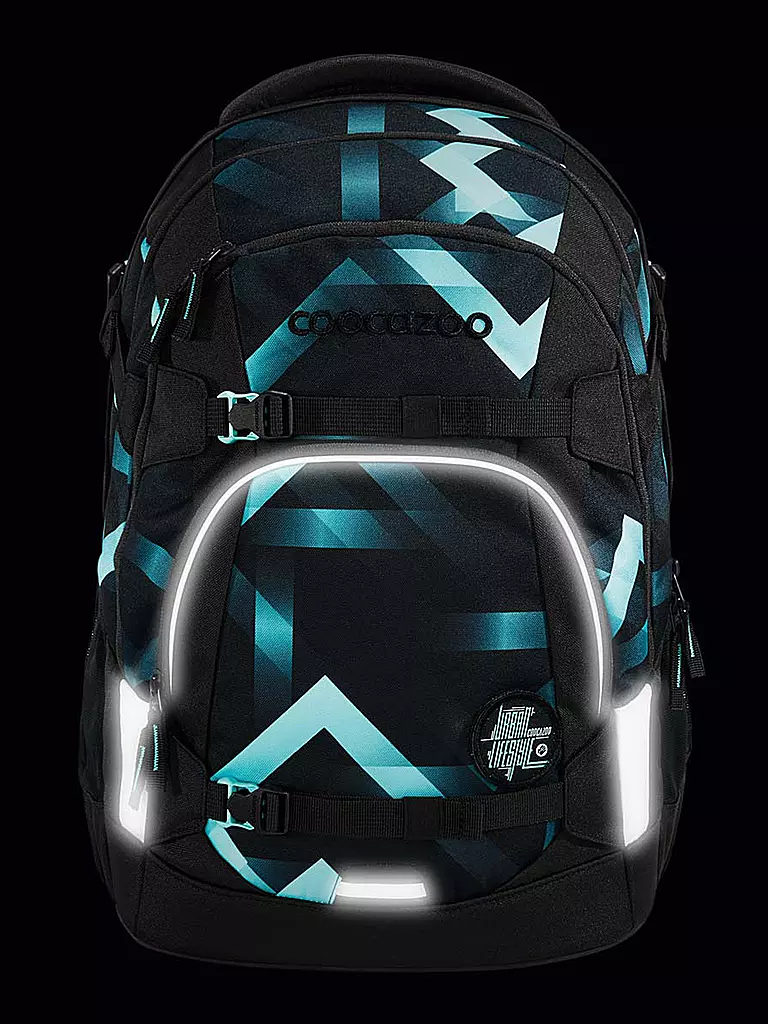 COOCAZOO Schulrucksack MATE LASER LIGHTS schwarz