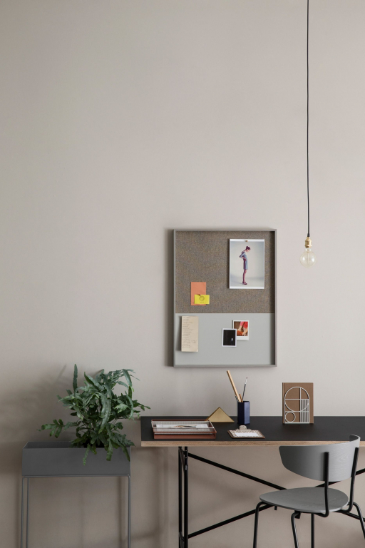 Ferm Living Herman stoel zwart, zwart onderstel