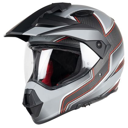 Casque Dexter LADAK CARBON MATT 22.06 - Gris / Rouge