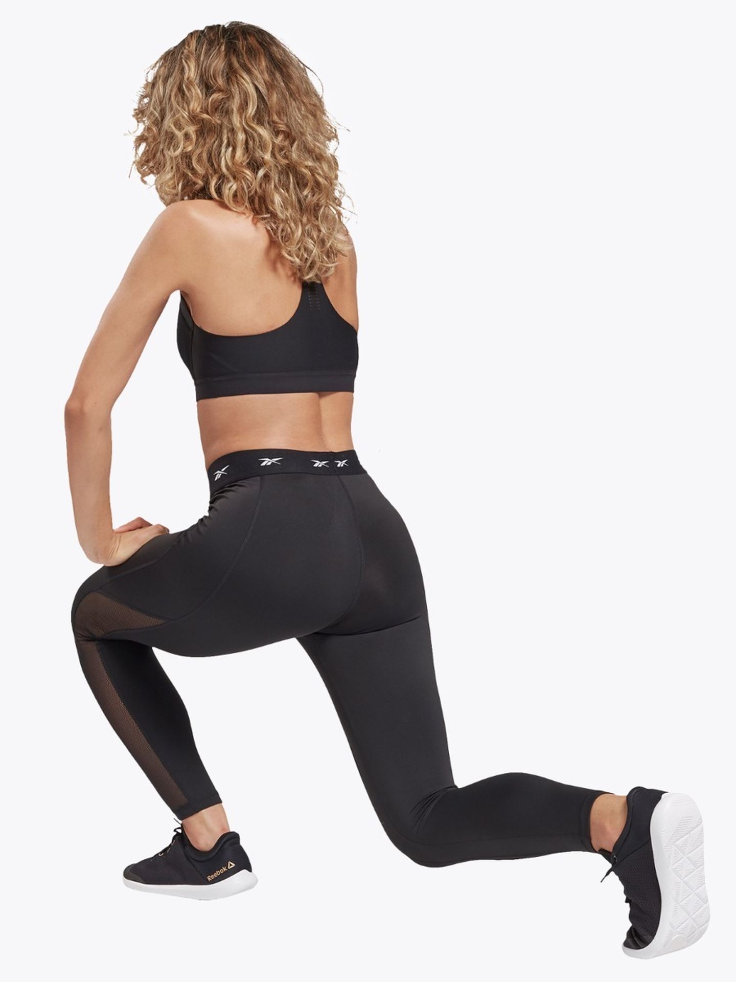 SH HighRise Black Mesh Tight