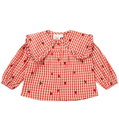 Fl?ss Bluse - Molly - Berry Gingham