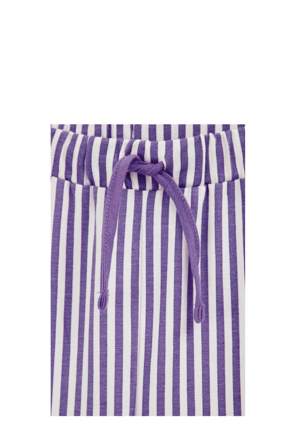WE Fashion pyjama lila/wit/oranje