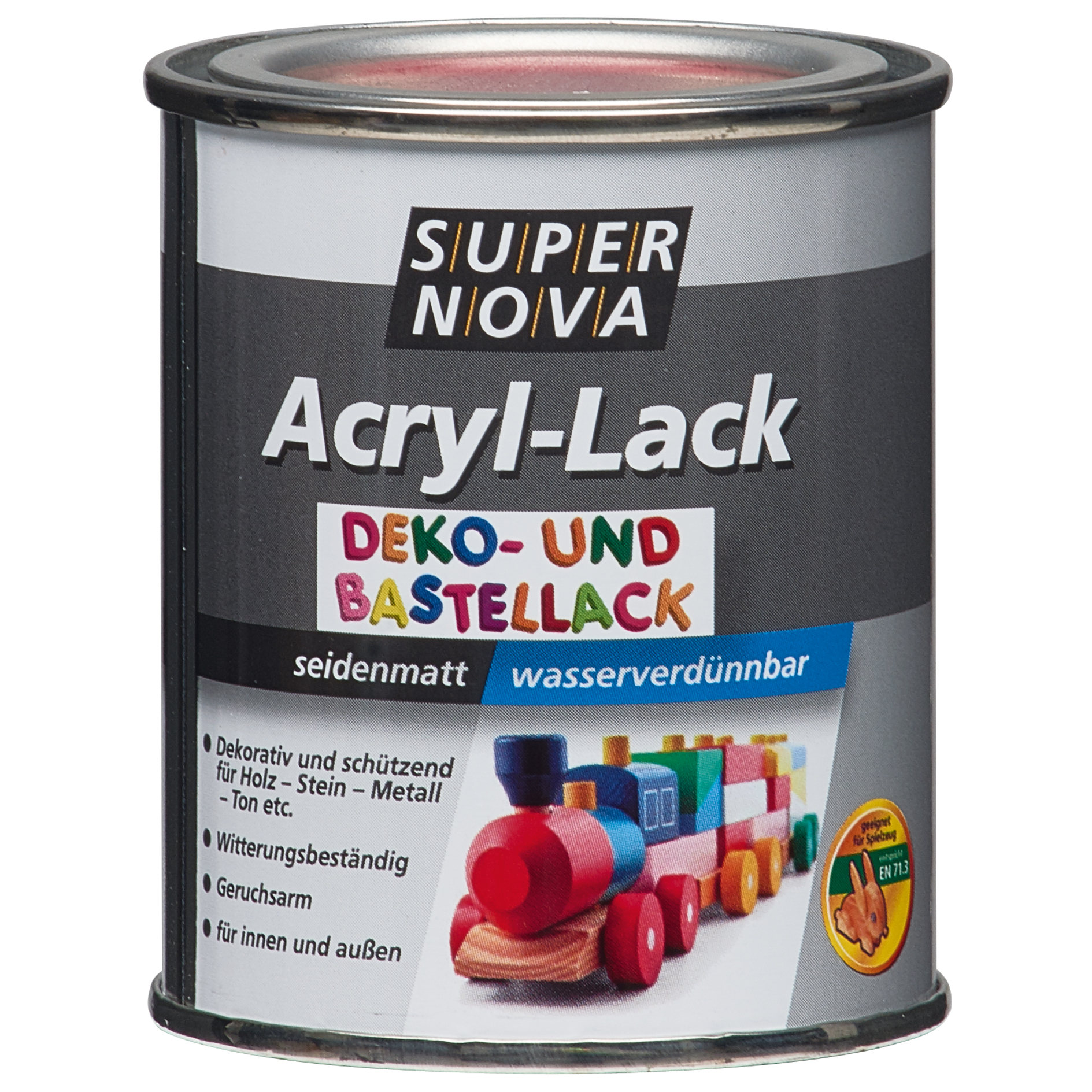 Acryl-Bastellack - metallic silber - 125 ml