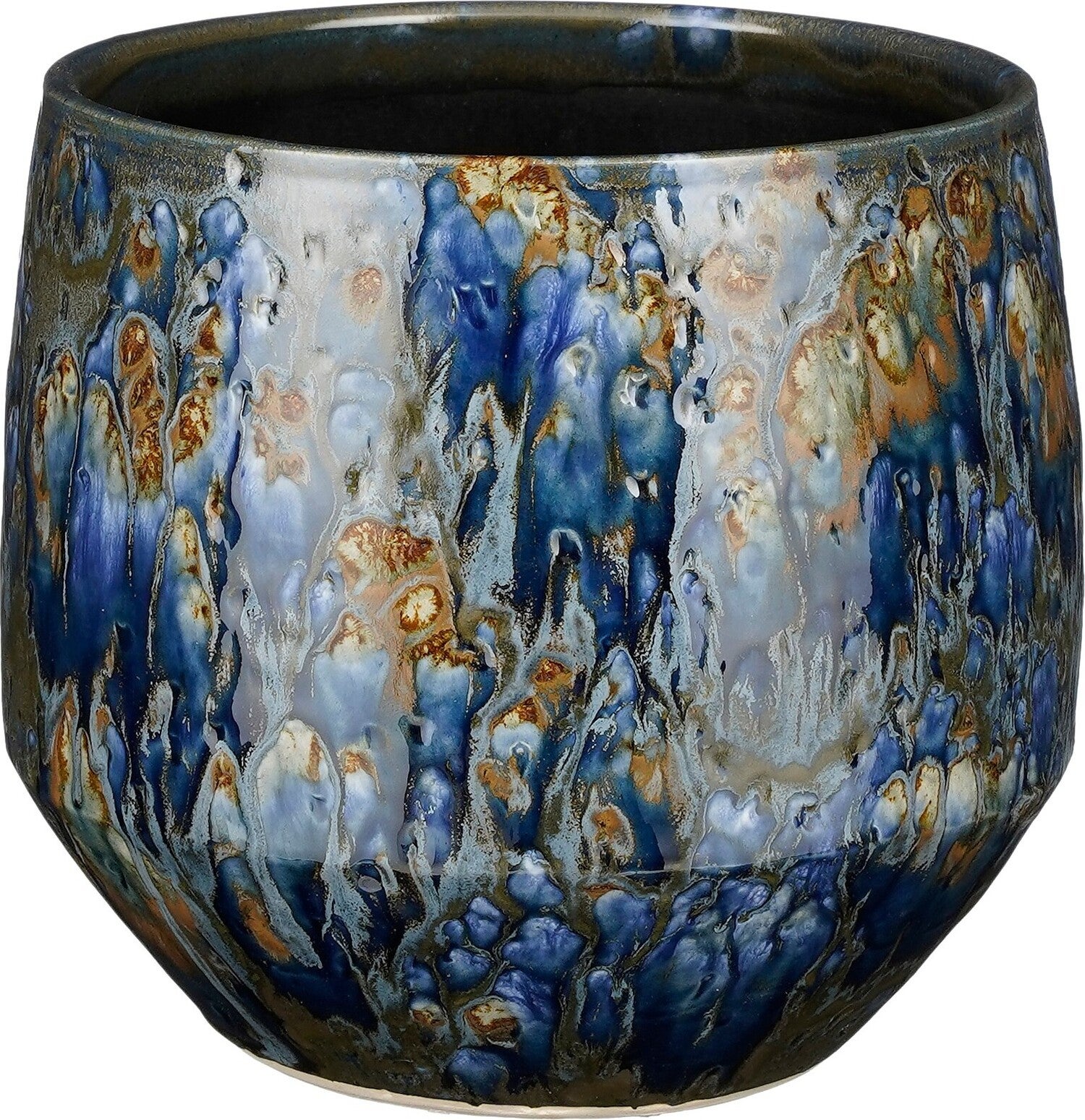Mica Decorations bloempot Harris blauw D 20 H 18 cm