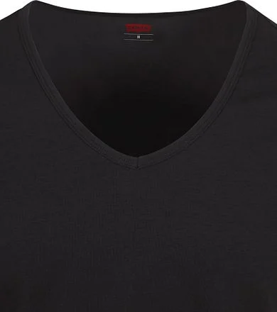 Levi's T-Shirt V-Hals Zwart 2-Pack 905056001-884 kopen