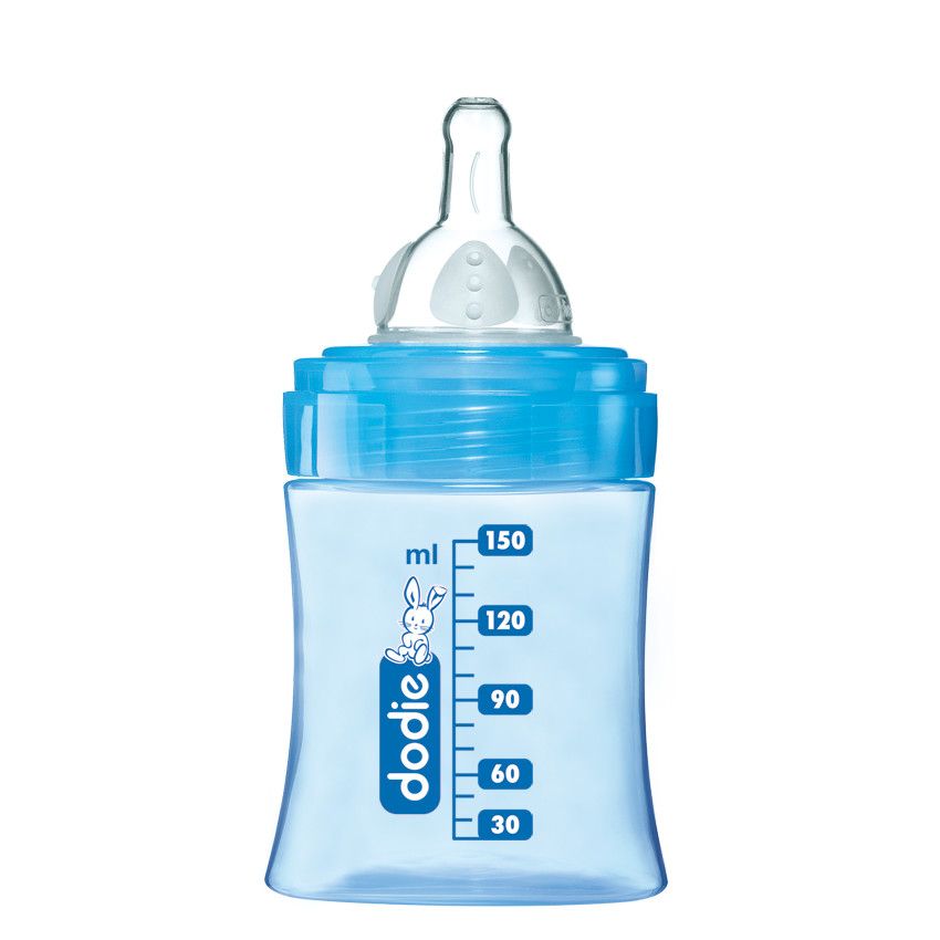 Biberon Initiation+ 150 ml tétine débit 1 - Bleu - Bleu
