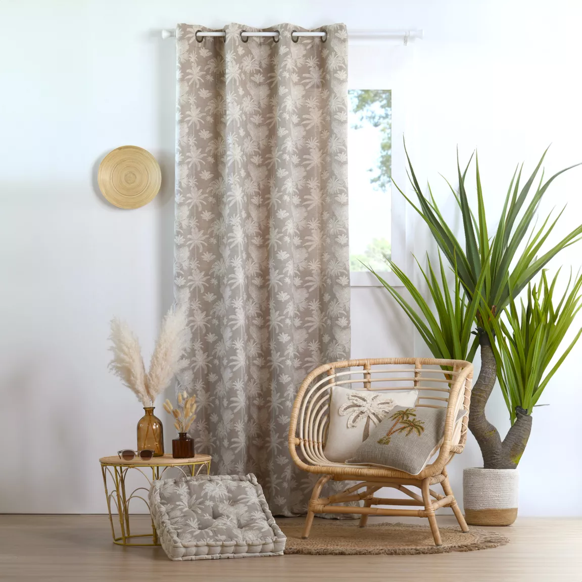 Rideau coton (140 x 260 cm) Nehora Beige