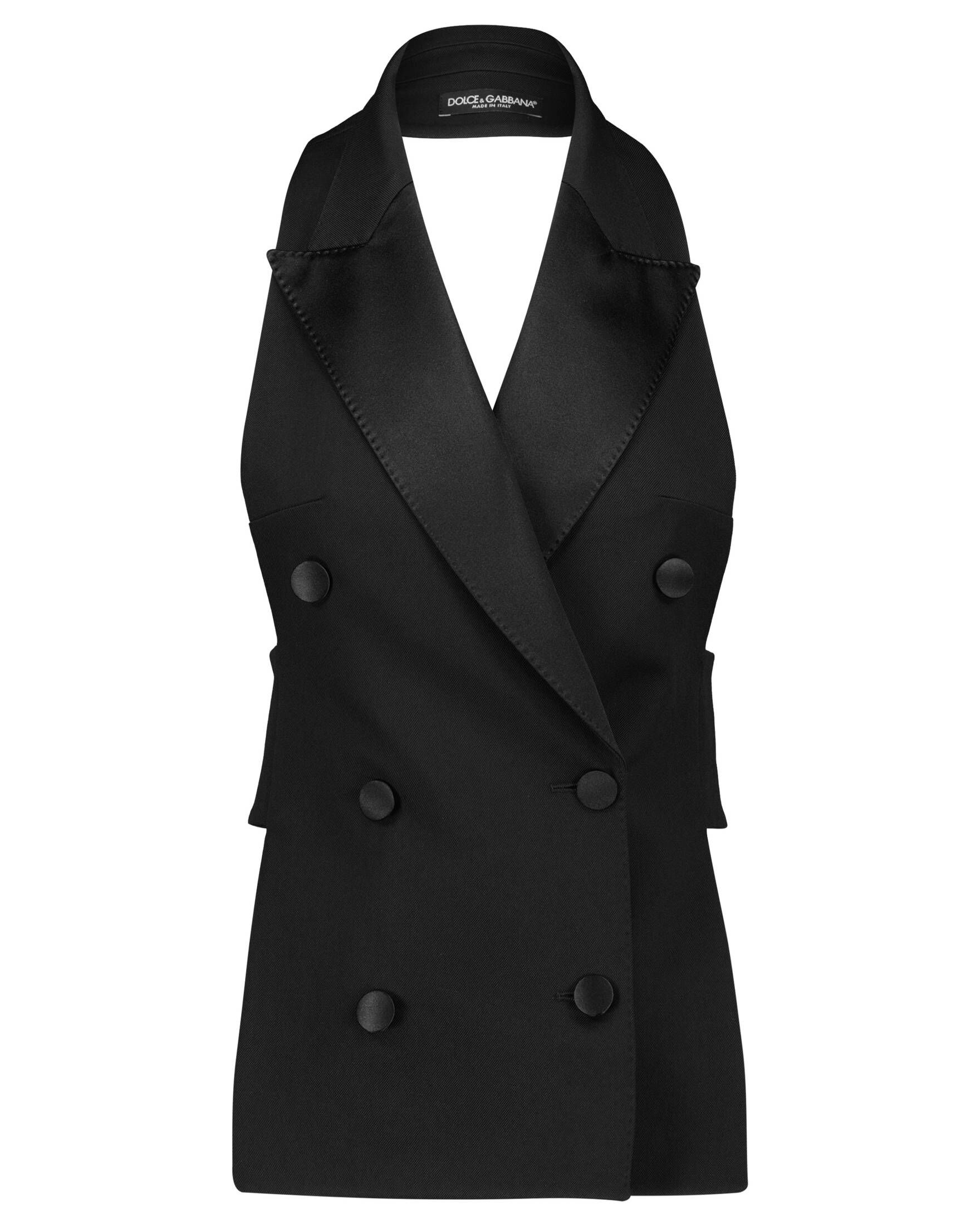 Dolce & Gabbana| Damen Weste aus Wollgabardine