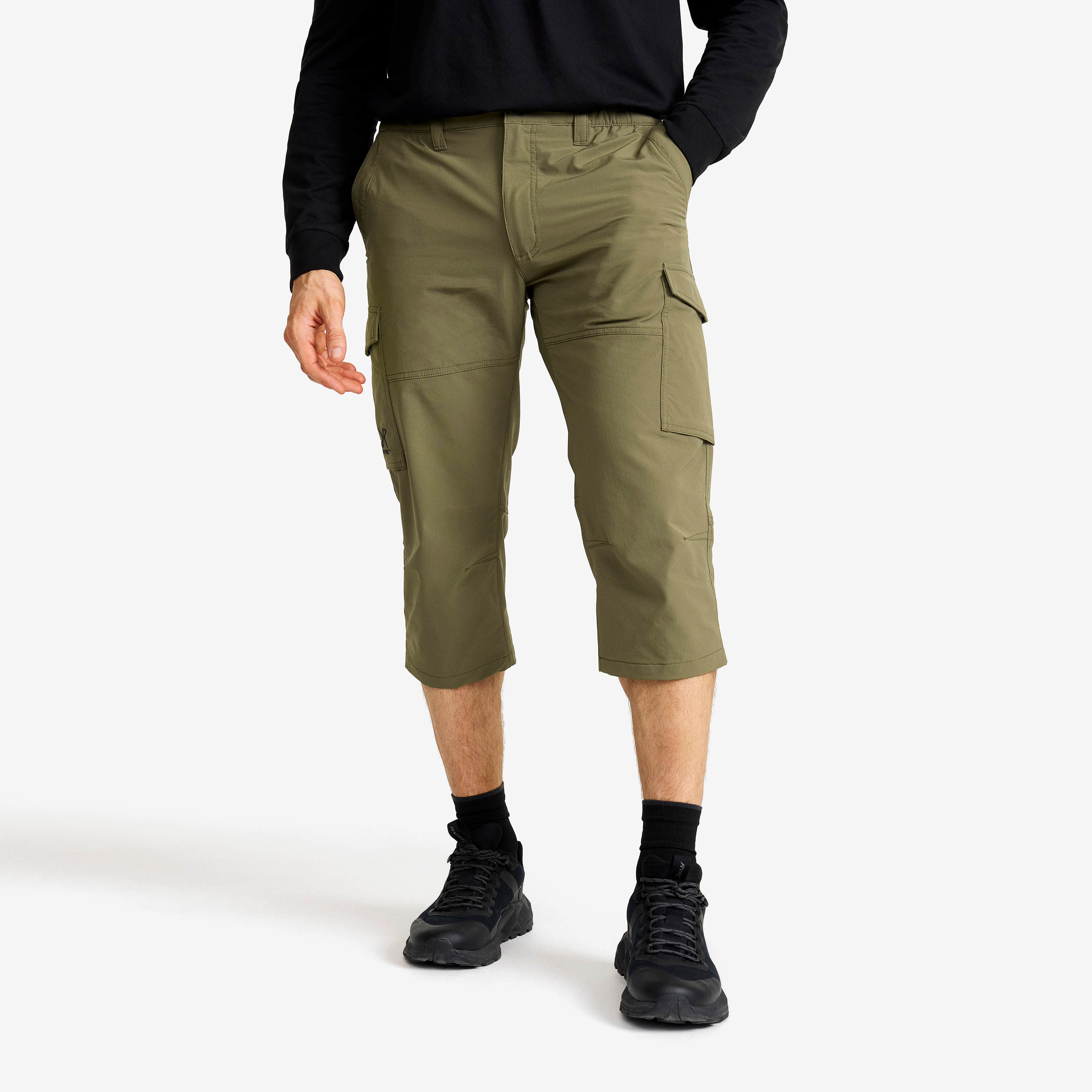 Adventure 3/4 Cargo Stretch Pants Herre Kalamata
