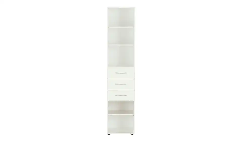 Regal Multischrank-System 40 cm 185 cm Weiß