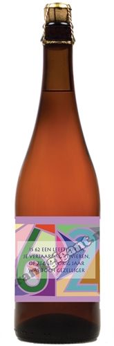 62 jaar Blond Bier 75 cl