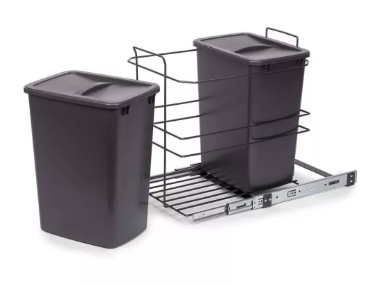 Poubelle de recyclage 2 bacs de 35 L Recycle