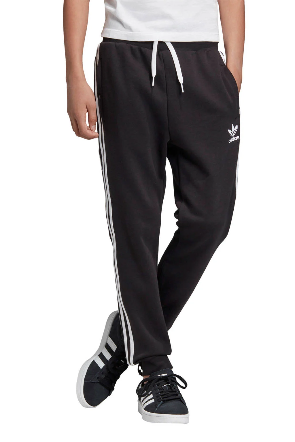 adidas joggingbroek Trefoil zwart/wit